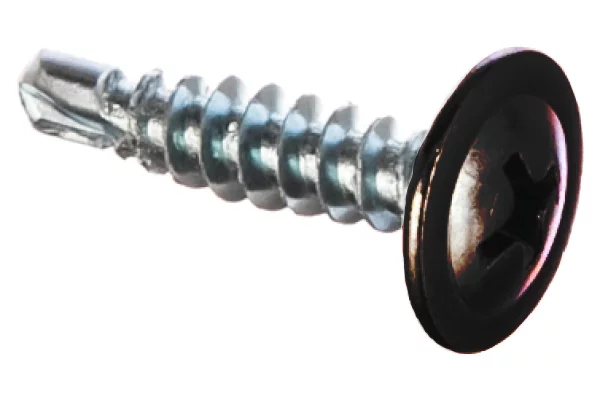 Саморез 4,2х19 HARDWEX оцинкованный с пресс-шайбой СВЕРЛО RAL 8017 Коричневый шоколад для крепления стальных листов к металлическим конструкциям Саморез 4,2х19 HARDWEX оцинкованный с пресс-шайбой СВЕРЛО RAL 8017 Коричневый шоколад для крепления стальных листов к металлическим конструкциям