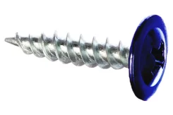 Саморез 4,2х25 HARDWEX оцинкованный с пресс-шайбой ОСТРЫЙ RAL 5002 Ультрамарин для крепления тонких стальных листов или пластика к деревянному основанию / тонким элементам стальных конструкций