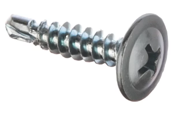 Саморез 4,2х19 HARDWEX оцинкованный с пресс-шайбой СВЕРЛО RAL 7004 Серый для крепления стальных листов к металлическим конструкциям Саморез 4,2х19 HARDWEX оцинкованный с пресс-шайбой СВЕРЛО RAL 7004 Серый для крепления стальных листов к металлическим конструкциям