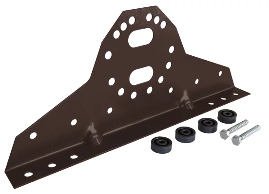 Комплект кронштейнов нижних универсальных для СЗТ и ПМ Ral 8017 Коричневый шоколад 2шт Комплект кронштейнов нижних универсальных для СЗТ и ПМ Ral 8017 Коричневый шоколад 2шт