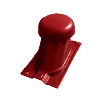 Выход универсальный на профнастил МП-20 Металл Профиль 110/200 мм Красно-коричневый RAL3011