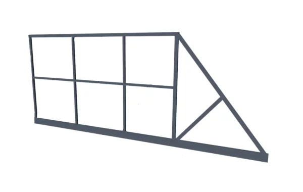 Створка откатных ворот 4,2х1,8 м под заполнение профлистом/штакетником Створка откатных ворот 4,2х1,8 м под заполнение профлистом/штакетником