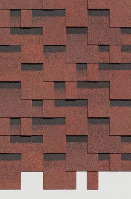 Гибкая черепица Дёке Standard Тетрис Красная Гибкая черепица Дёке Standard Тетрис Красная