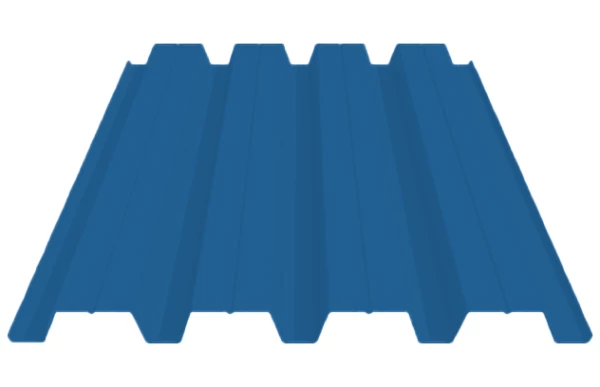 Профилированный лист Н-60x845-A (ПЭ-01-5015-0,7) Голубой-1