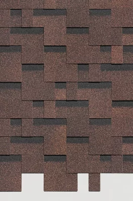 Гибкая черепица Docke Standard Тетрис Коричневый Гибкая черепица Docke Standard Тетрис Коричневый