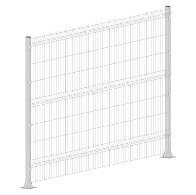 3д забор панель Эконом V3 2640*2000 3/4мм Zn+ПП RAL9003 Белая 3д забор панель Эконом V3 2640*2000 3/4мм Zn+ПП RAL9003 Белая