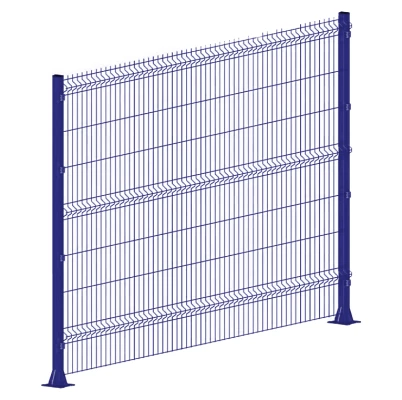 3d забор панель Стандарт V4 2530*2030 4,8 мм Zn+ПП RAL5002 Ультрамарин-1