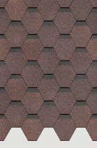 Гибкая черепица Docke Standard Сота Коричневый