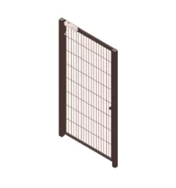 3d забор калитка Эко 1000*1800 ПП RAL8017 Коричневый шоколад