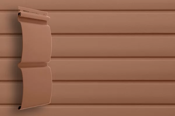 Сайдинг Блок хаус Стандарт Темно-Бежевый Grand Line-1