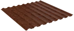 Профнастил для забора МП-20 Экостил глянцевый Мореный дуб 0,5 мм