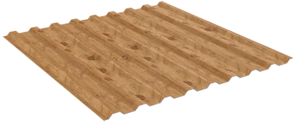 Профнастил для забора МП-20 ECOSTEEL текстурированный Сосна 0,5 мм-1 Профнастил для забора МП-20 ECOSTEEL текстурированный Сосна 0,5 мм-1