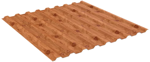 Профнастил для забора МП-20 ECOSTEEL текстурированный Кедр 0,5 мм-1 Профнастил для забора МП-20 ECOSTEEL текстурированный Кедр 0,5 мм-1