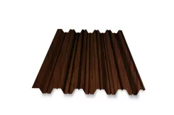 Профнастил для забора НС-35 ECOSTEEL глянцевый Мореный дуб 0,5 мм