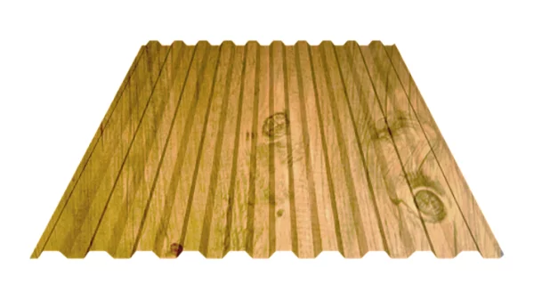 Профнастил для забора C-21 ECOSTEEL матовый Сосна 0,5 мм-1 Профнастил для забора C-21 ECOSTEEL матовый Сосна 0,5 мм-1