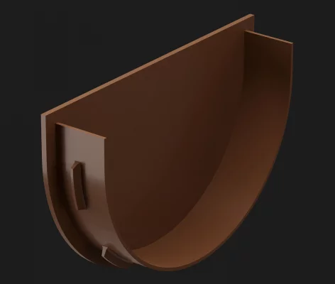 Заглушка желоба Docke Premium каштан Заглушка желоба Docke Premium каштан