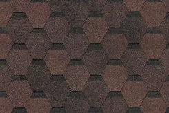 Гибкая черепица Docke Eurasia Шестигранник Коричневая