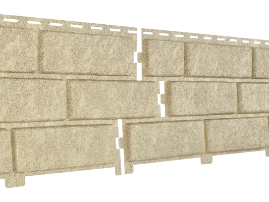 Фасадные панели Стоун Хаус Кирпич Песочный U-plast Фасадные панели Стоун Хаус Кирпич Песочный U-plast