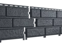 Фасадные панели Стоун Хаус Кирпич Серый графит U-plast