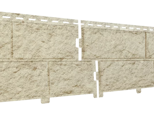 Фасадные панели Стоун Хаус Камень Золотистый U-plast