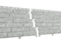 Фасадные панели Стоун-хаус Кварцит Светло-серый U-plast