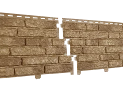 Фасадные панели Стоун-хаус Кварцит Темно-Бежевый U-plast