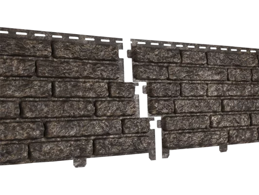 Фасадные панели Стоун-хаус Кварцит Коричневый U-plast Фасадные панели Стоун-хаус Кварцит Коричневый U-plast