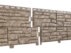 Фасадные панели Стоун-хаус Сланец Бурый U-plast