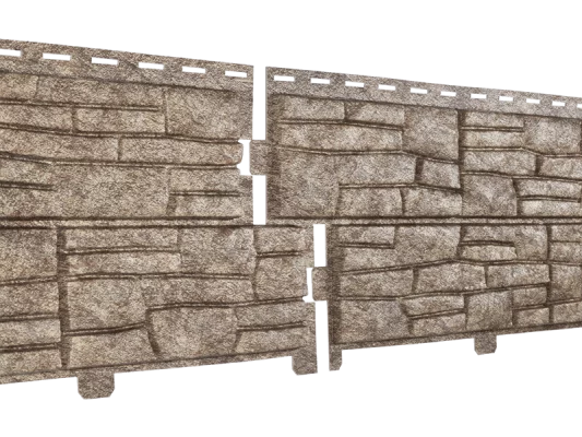 Фасадные панели Стоун-хаус Сланец Бурый U-plast Фасадные панели Стоун-хаус Сланец Бурый U-plast