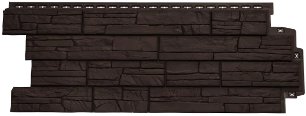 Фасадные панели Сланец Коричневый Grand Line Фасадные панели Сланец Коричневый Grand Line