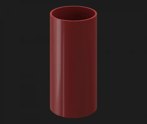 Труба водосточная Docke Premium D85 1 м гранат Труба водосточная Docke Premium D85 1 м гранат