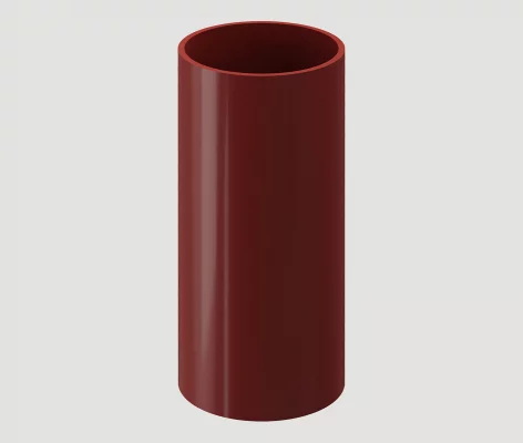 Труба водосточная Docke Standard D80 1 м красный Труба водосточная Docke Standard D80 1 м красный