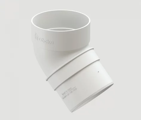Docke Standard Колено 45 белый Docke Standard Колено 45 белый