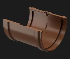 Соединитель желобов Docke Premium каштан