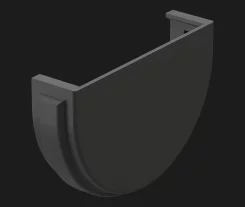 Заглушка желоба Docke Premium графит