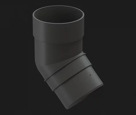 Колено Docke Premium 45 графит Колено Docke Premium 45 графит