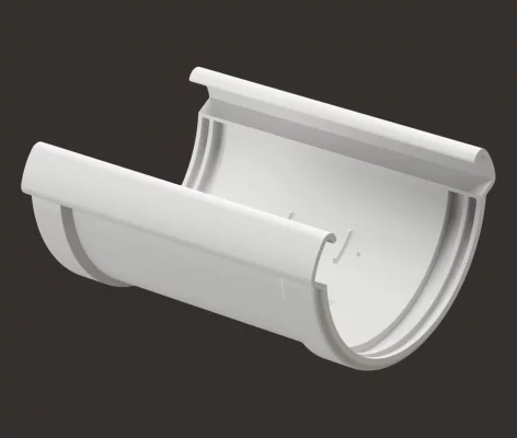 Соединитель желобов Docke LUX пломбир Соединитель желобов Docke LUX пломбир