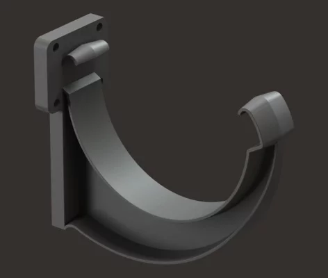 Кронштейн желоба карнизный Docke LUX графит Кронштейн желоба карнизный Docke LUX графит