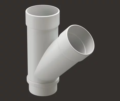 Тройник Docke LUX 45 пломбир Тройник Docke LUX 45 пломбир