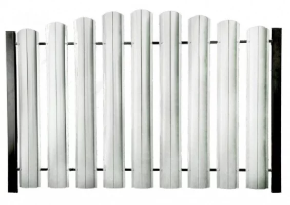 Штакетник ШТ-100 Полукруглый Цинк ОН-1