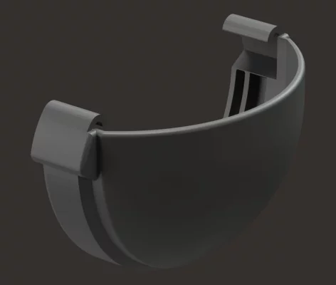 Заглушка желоба Docke LUX графит Заглушка желоба Docke LUX графит