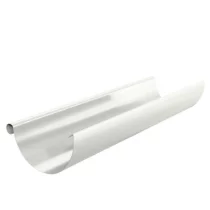 Желоб водосточный Белый D125х3000 GS lite (ПЭД-01-9003\9003-0.5)