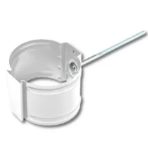 Держатель трубы D90 на кирпич GS lite (ПЭД-01-9003\9003-0.6) Белый