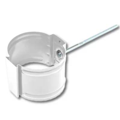 Держатель трубы D90 на кирпич GS lite (ПЭД-01-9003\9003-0.6) Белый Держатель трубы D90 на кирпич GS lite (ПЭД-01-9003\9003-0.6) Белый