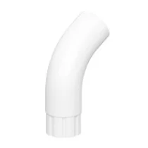 Колено трубы D90х60 градусов GS lite (ПЭД-01-9003\9003-0.6) Белое