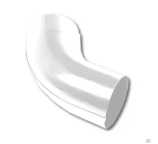 Колено сливное Белое D90х60 градусов GS lite (ПЭД-01-9003\9003-0.6)