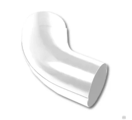 Колено сливное D90х60 градусов белое Grand System Колено сливное D90х60 градусов белое Grand System