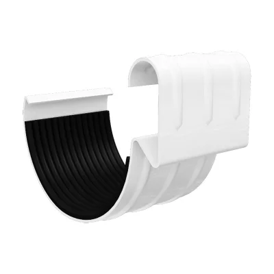 Соединитель желоба D125 GS lite (ПЭД-01-9003\9003-0.6) Белый Соединитель желоба D125 GS lite (ПЭД-01-9003\9003-0.6) Белый