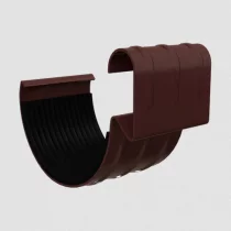 Соединитель желоба D125 GS lite (ПЭД-01-8017\8017-0.6) Коричневый