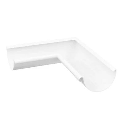 Угол желоба внутренний D125х90 градусов GS lite (ПЭД-01-9003\9003-0.6) Белый Угол желоба внутренний D125х90 градусов GS lite (ПЭД-01-9003\9003-0.6) Белый